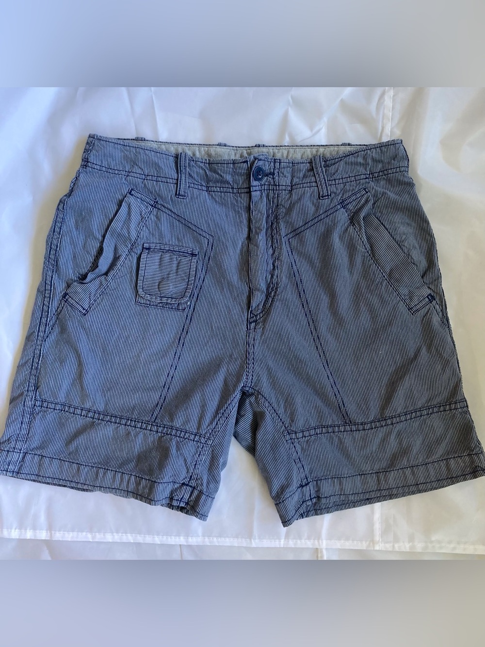Diesel Vintage “Project 78 Overboard” Railroad Stripe Utility Shorts-Size 30 EUC